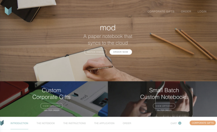 Mod Homepage Design